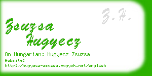 zsuzsa hugyecz business card